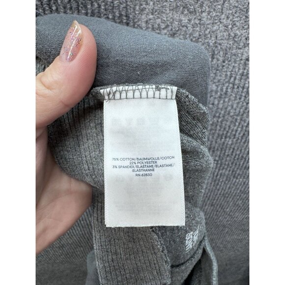 Lands’ End Corduroy Pull On Pants Womens Medium Tall Gray Skinny Knit Leggings - Picture 4 of 10